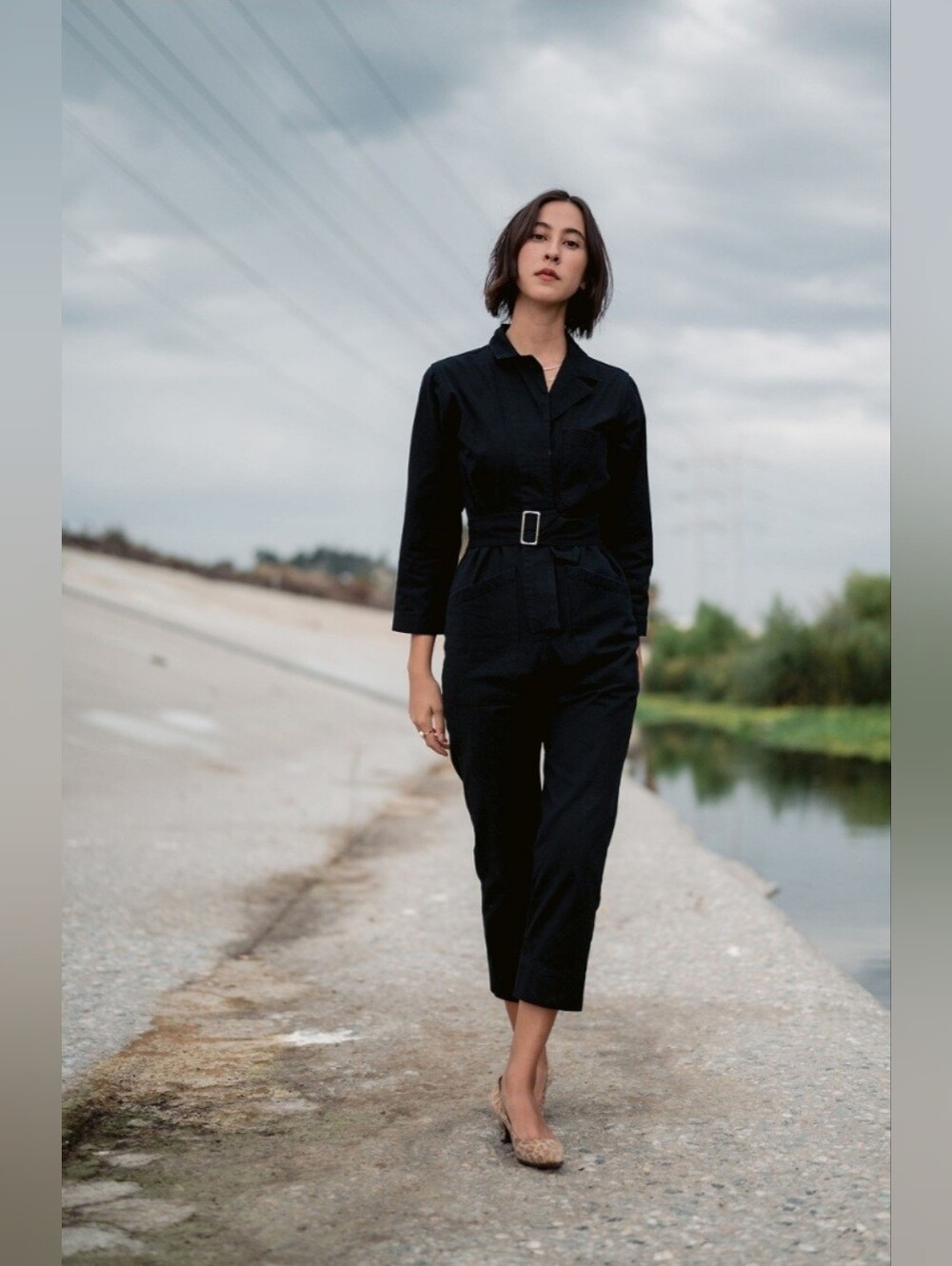 Horses Atelier Black Cotton Jumpsuit
